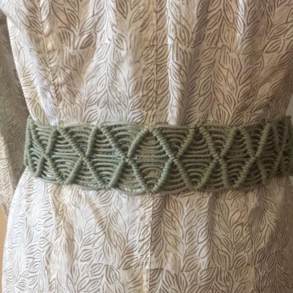 Sigred Olsen Leaf Print Tunic with Belt Size Small - Picture 9 of 12